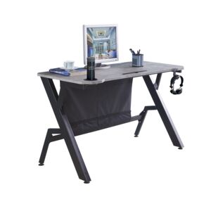 Gaming Desk Black and Grey 120 x 60cm Gaming Desk Black and Grey 120 x 60cm